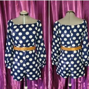 Cute long sleeve retro style playsuit romper by Xtaren!